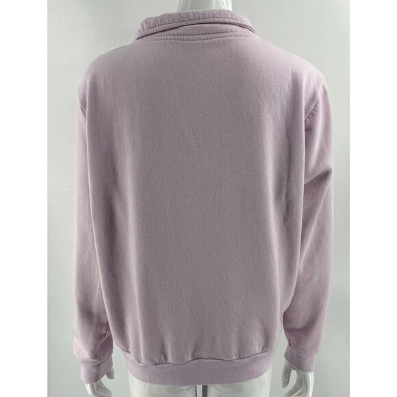 PINK Victorias Secret Womens Sweatshirt Top XXL Light Pink Quarter Zip Pullover - Picture 6 of 8